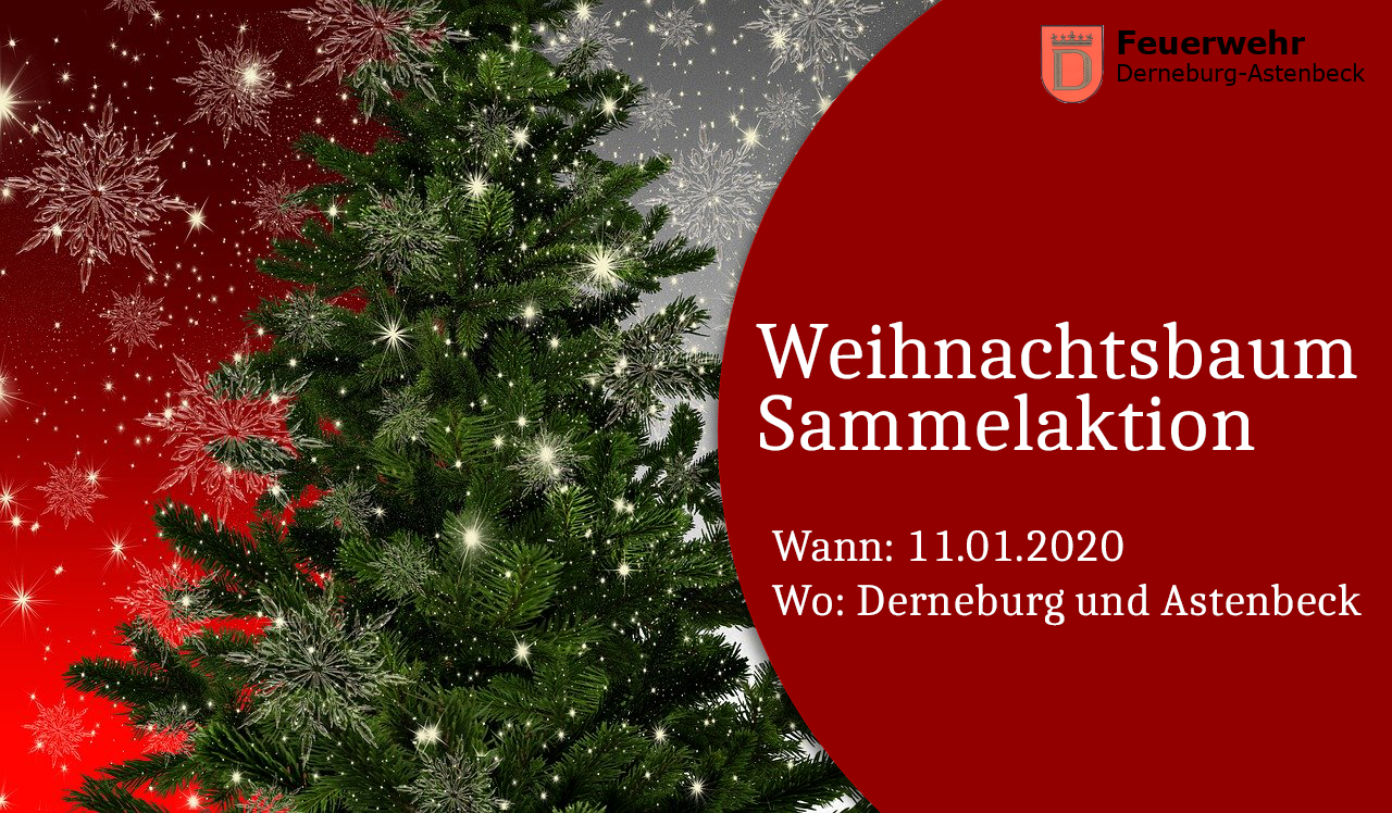 Weihnachtsbaum Sammelaktion FFW Derneburg Astenbeck